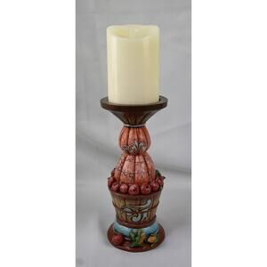 Jim Shore Bethlehem Lights Harvest Pedestal Luminara Candle